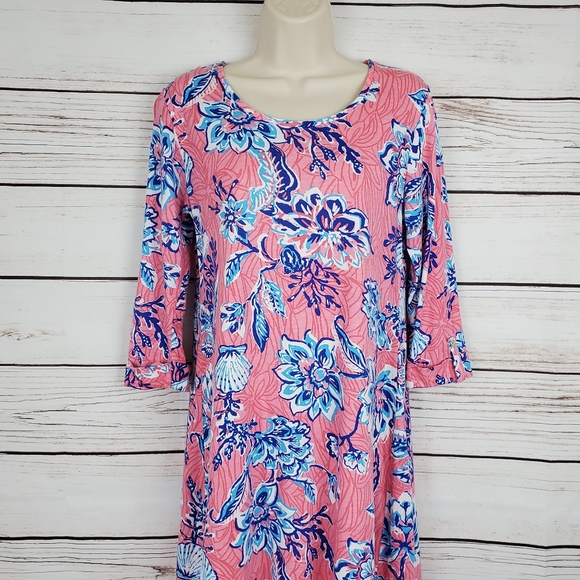 Caribbean Joe | Tropical Floral Shell Midi Dress - Picture 5 of 7